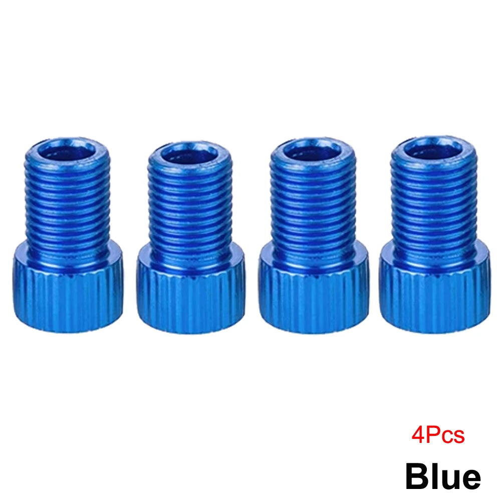 4Pcs Presta Valve Adapter - Convert Presta to Schrader - French/UK to US - Inflate Tire Using Standard Pump or Air Compressor