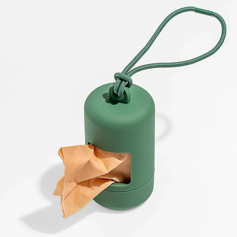 New Dog Poop Bags Dispenser Carrier Portable Pet Waste Bag Dispenser Stylish Dog Plastic Garbage Holder Pet Cleaning Supplies