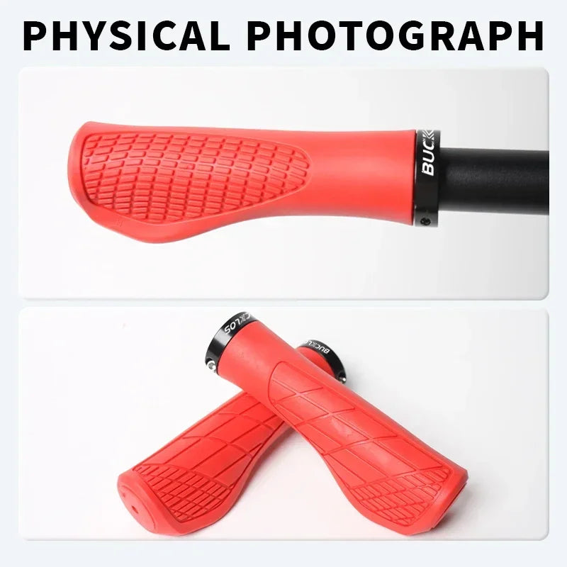 BUCKLOS MTB Handlebar Grips Ergonomic Comfortable Mountain Bike Lokc Grips Bicycle Soft Rubber Handlebar Grip Bike Accessories