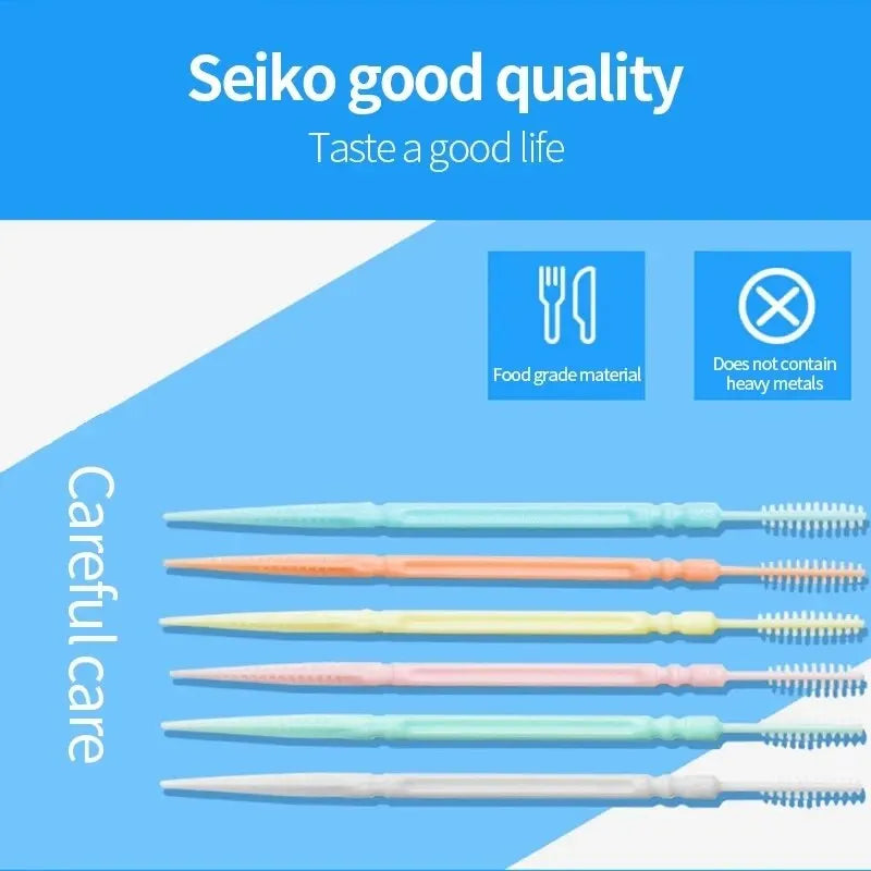 【Hot sales】Disposable double-head floss 200 toothpicks, floss, toothpicks Dental cleaning and care supplies