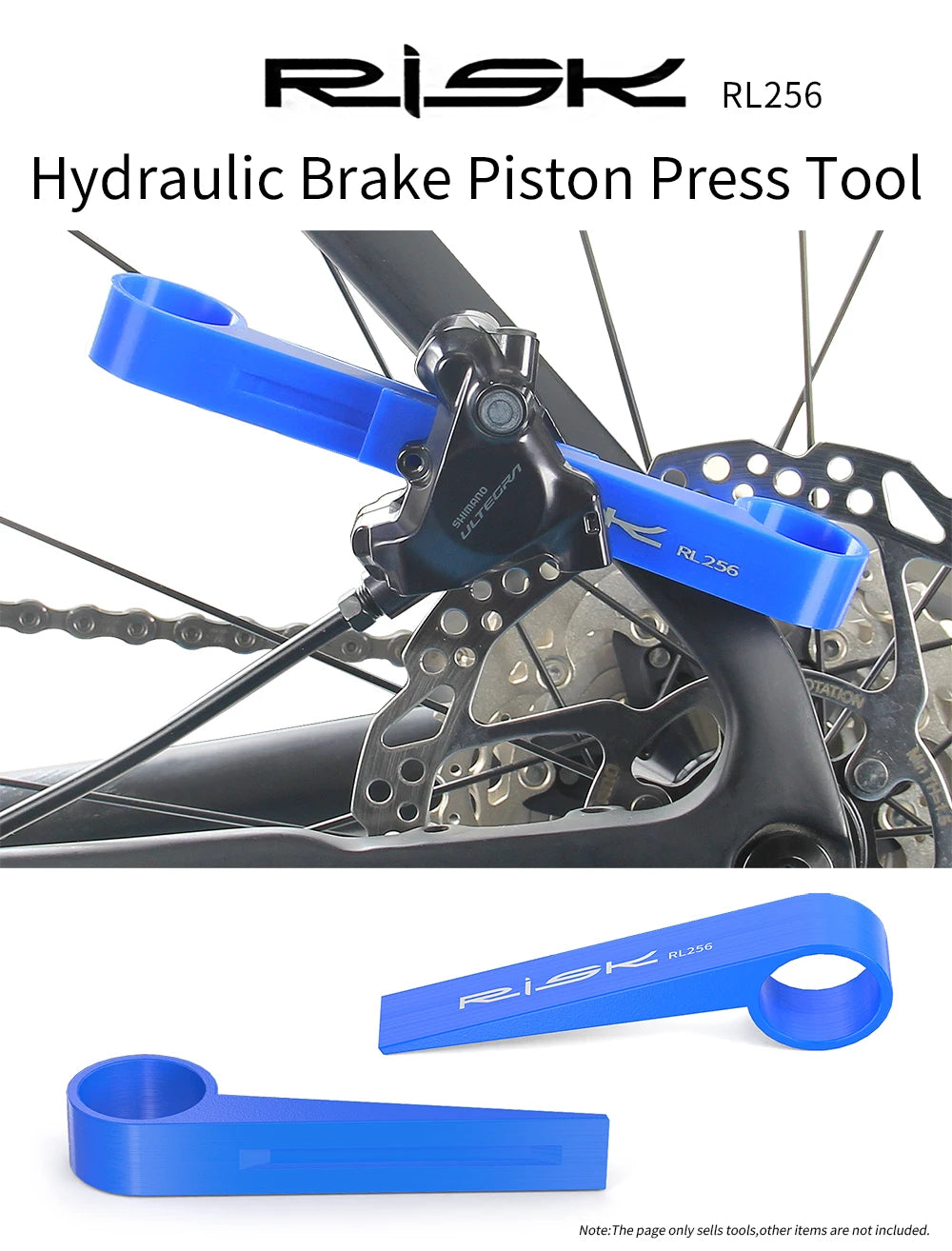 RISK one Pair Bike Hydraulic Disc Brake Piston Press Tool Bicycle Caliper Reset Retracting Maintenance Repair