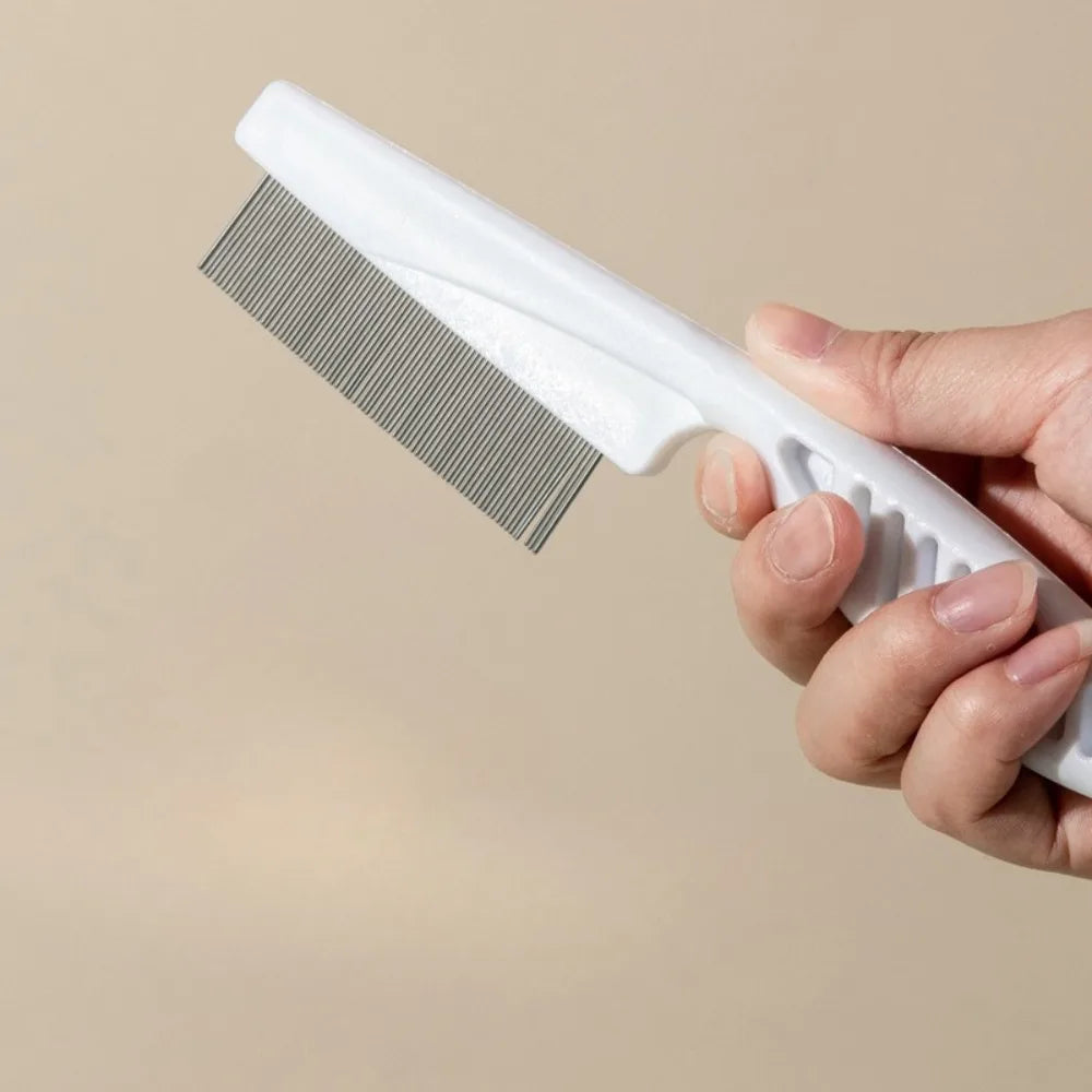 Pet Hair Shedding Comb Stainless Steel Flea Comb for Cat Dog Pet Comfort Flea Hair Grooming Comb Pet Cleaning Supplies 