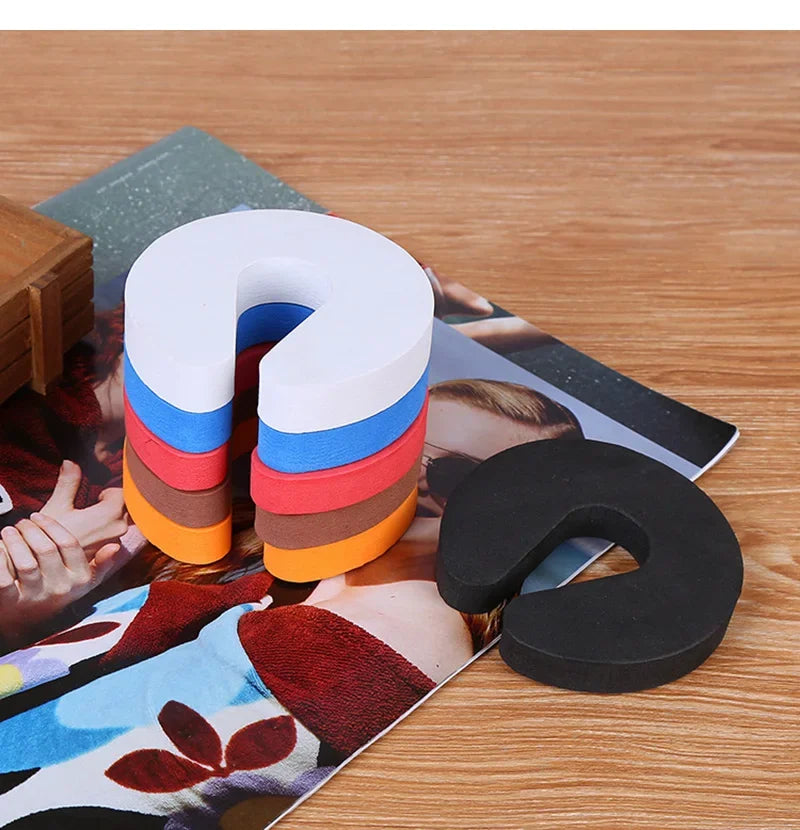 1/5pcs Door Stoppers EVA Kids Protection C Shape Anti Pinch Door Stopper Baby Safety Protect Door Stop Soft Foam Door Clip