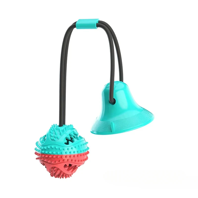 Large Dog Ball Toys Suction Cup Ropes Interactive Leaking Slow Feeder Chew Toy Toothing Clean Big Golden Retriever Pet Supplies
