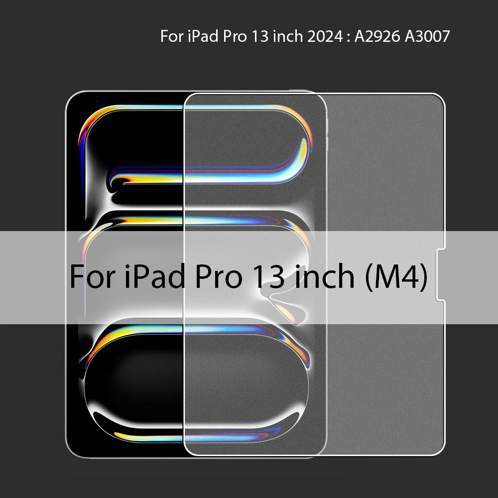Matte Tempered Glass Screen Protector For Ipad Air 11 5 4 M2 Mini 6 Pro 13 M4 12.9 10 9 10th 9th Generation 10.2 2024 Paper Film