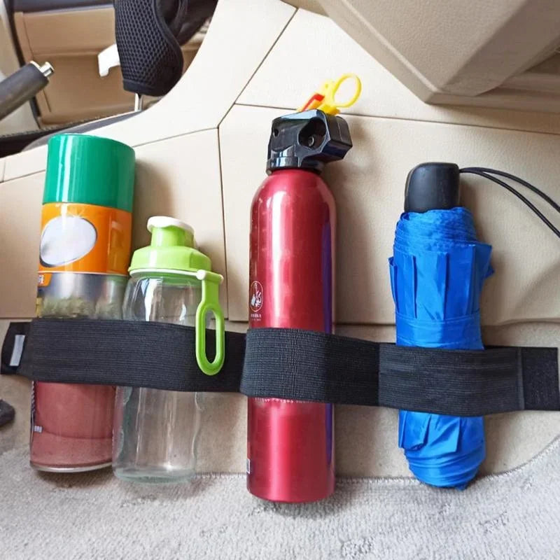 Car Trunk Organizer Elastic Fixing Tape Fire Extinguisher Water Tank Miscellaneous Storage Fixing Tape Cars Storage Accessories