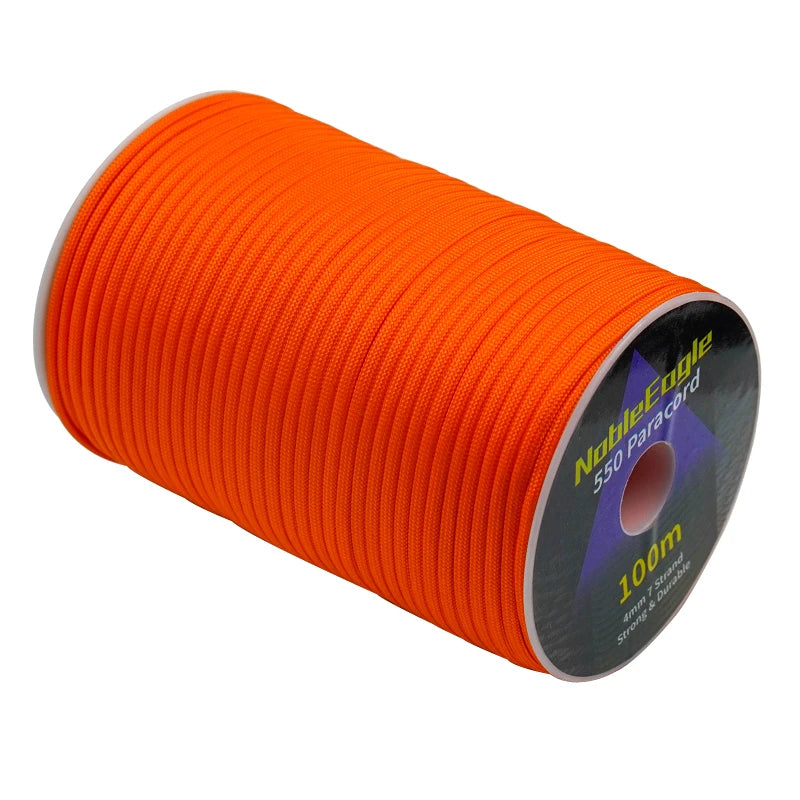 Military 550 Paracord Rope 100M 50M 31M 7 Strand 4mm Parachute Cord Outdoor Camping Survival Gear DIY Bracelet Tent Line