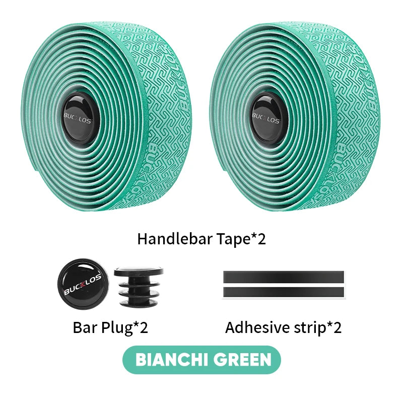 Bike Handlebar Tape EVA PU Road Bicycle Handlebar Tape Anti-slip Shock Absorption Cycling Wrap End Plug Bike Accessories