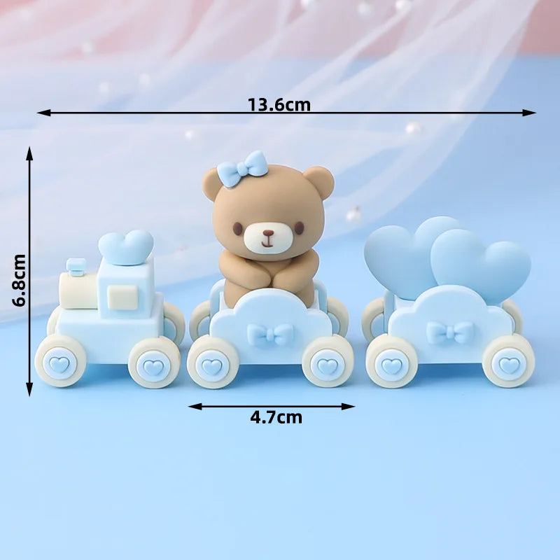 Bear Happy Birthday Decorations Wall Backdrop Banner Paper Plate Cup Gift Bags for Baby Shower Supplies Bear 1st Birthday Decor