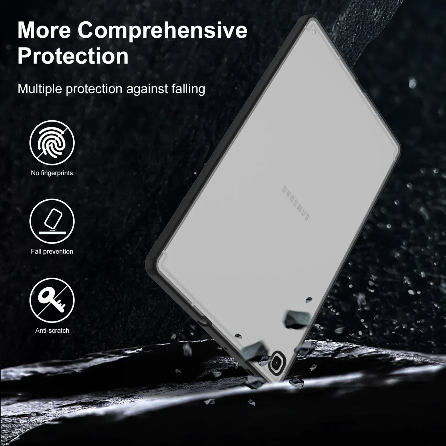 Matte Case For Samsung Galaxy Tab A9 Plus X210 S6 Lite 2024 P620 S7 FE S8 S9 S10 Plus X810 A8 10.5 A7 Lite Tablet back Cover