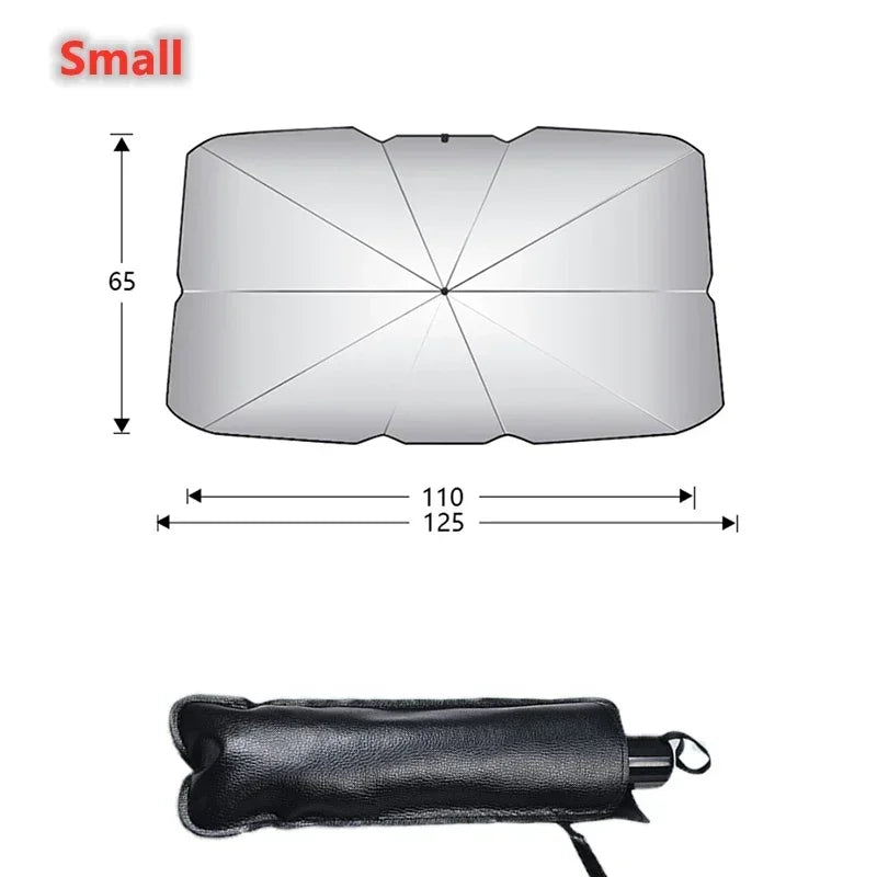 Car Sunshade Umbrella For Auto Shading Car Sun Shade Protector Parasol Summer Sun Interior Windshield Protection Accessories