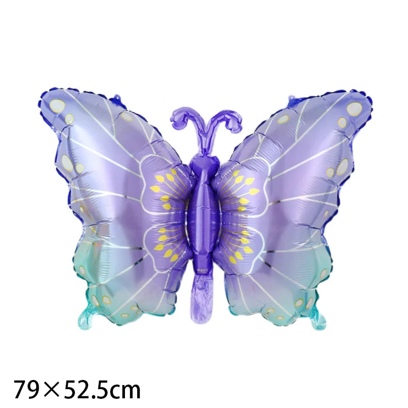 Large Butterfly Aluminum Foil Balloons Butterfly Helium Air Globos Birthday Party Decorations Baby Shower Kids Toy Photo Props