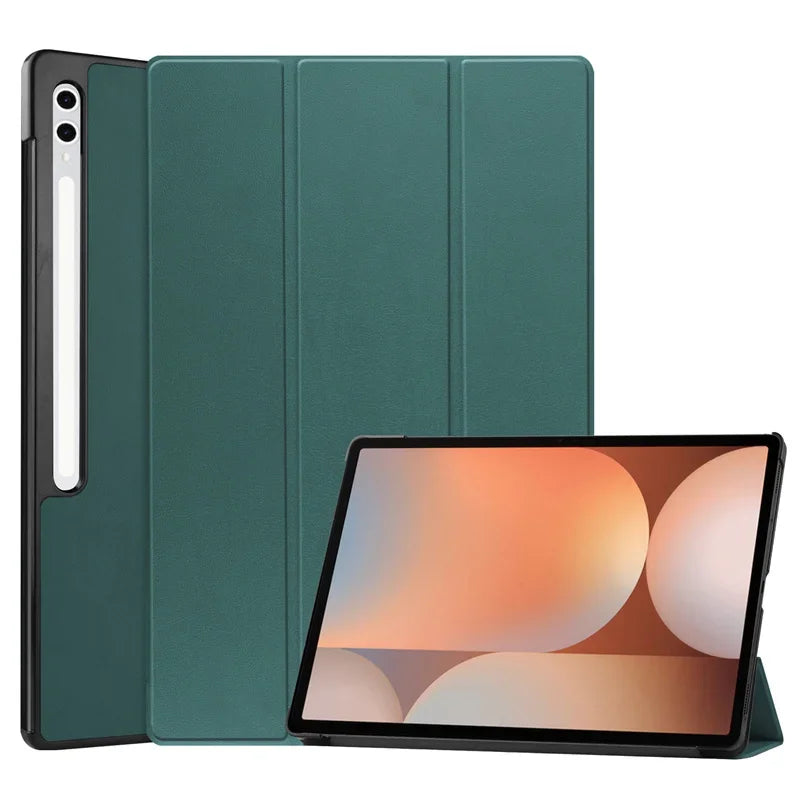 For Samsung Tab S10 Ultra Case 14.6 Inch SM-X920 Flip Case Tri-Folding Stand Magnetic Smart Cover for Galaxy Tab S10 Ultra Cover