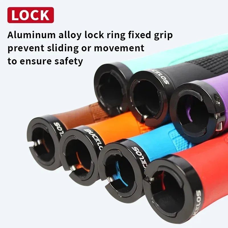 BUCKLOS MTB Handlebar Grips Ergonomic Comfortable Mountain Bike Lokc Grips Bicycle Soft Rubber Handlebar Grip Bike Accessories