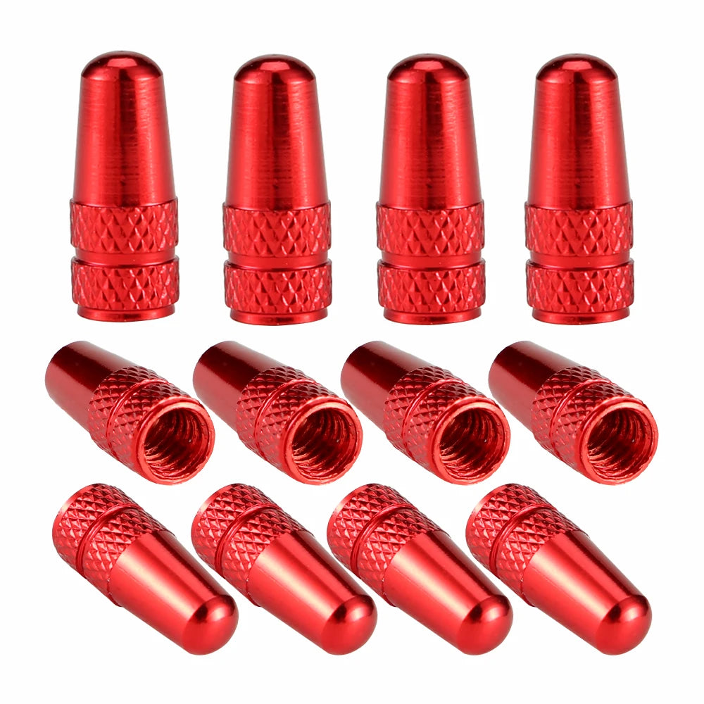 4Pcs/Set Aluminum Alloy Road MTB Track Racing Bike Tube Tyre Bicycle Tire Wheel French Valve cap Presta AIR Valve Caps