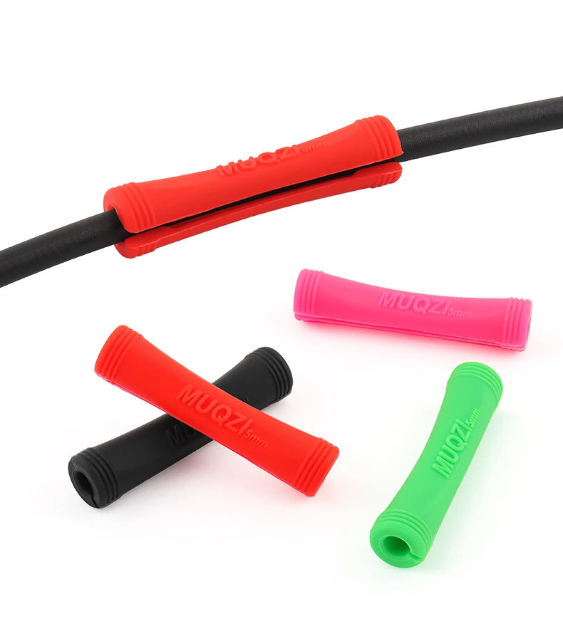 MUQZI 4/8pcs MTB Brake Shift Protection Sleeve Road Bike Frame Cable Housing Line Rubber Protector Cover Bicycle Accessories