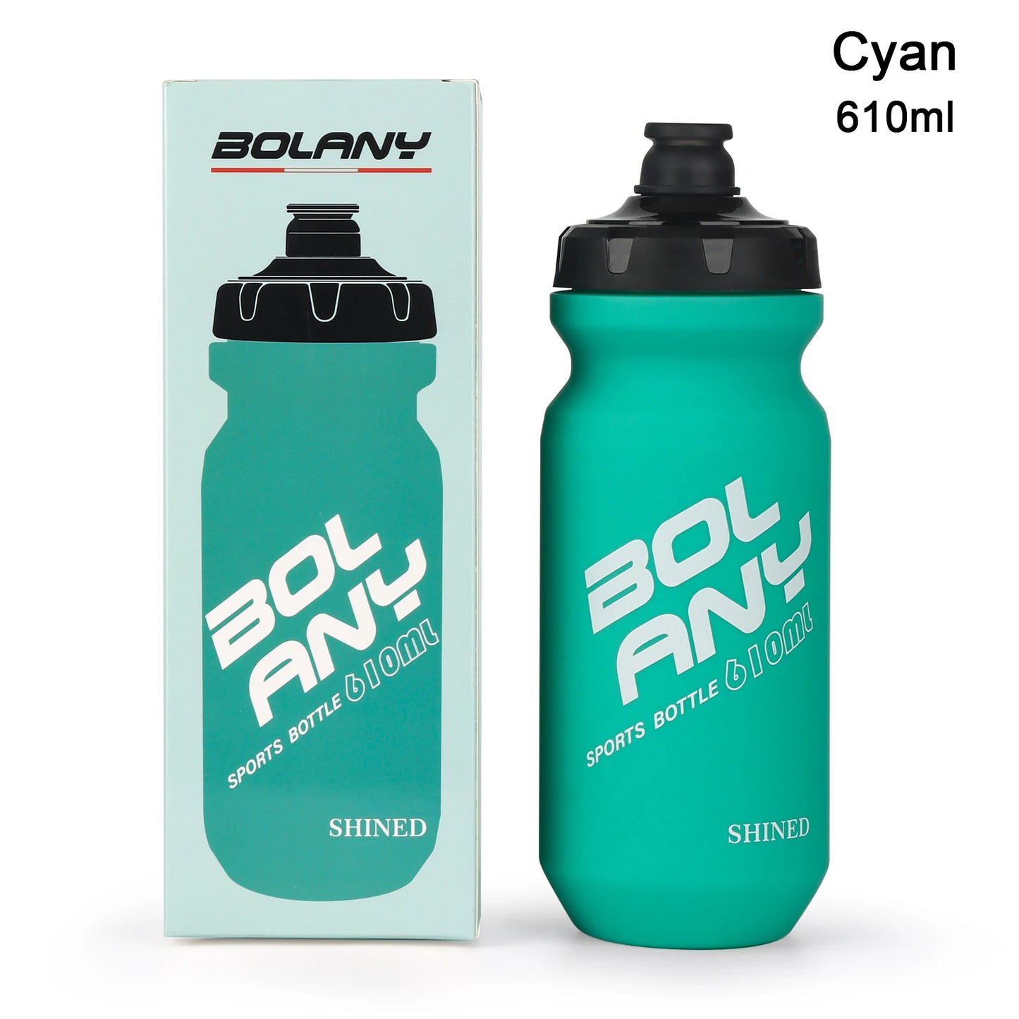 BOLANY 610ML PP Bicycle Water Bottle Squeeze Out Water Leak-Proof Cycling Outdoor Sports Water Bottle Fitness Plastic Water Cup