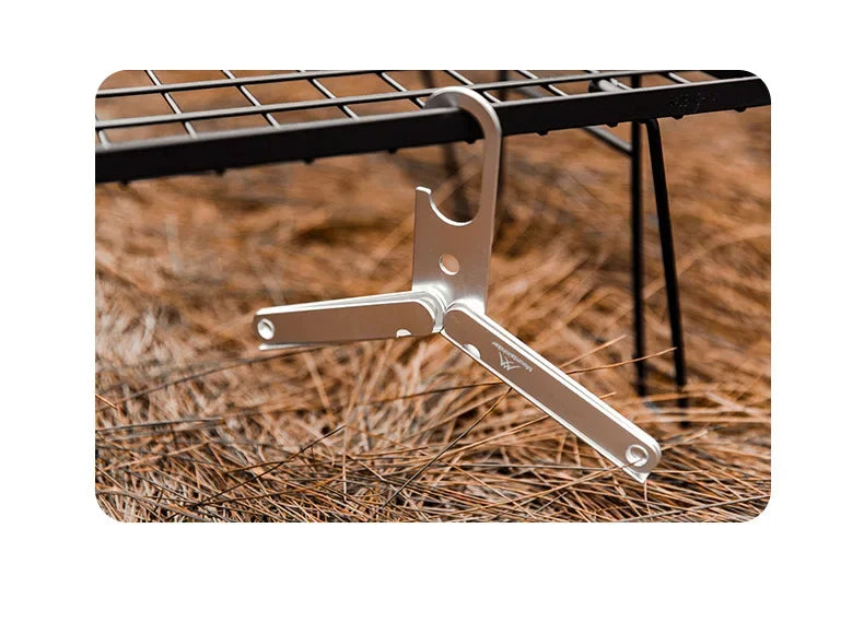 Mountainhiker Foldable Household Aluminum Clothes Hanger, Outdoor Camping Portable Clothes Hanger, Travel Metal Clothes Hanger