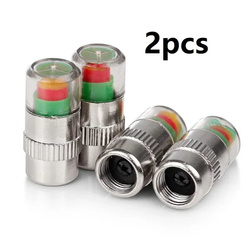 Car Tire Pressure Monitor Tire 4/2pcs External Valve Air Pressure Monitor Caps High Precision Tire Pressure Early Warning Amagi