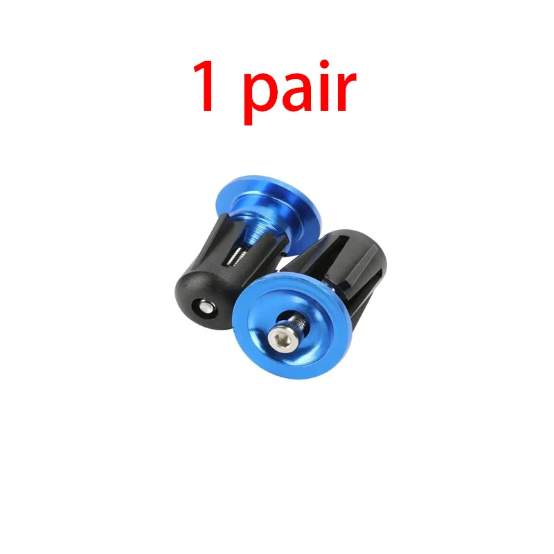 Bike Handlebar End Plugs Aluminum Alloy Mountain Road Bicycle Handlebar End Cap Multi-color Cycling Handlebar Accessories