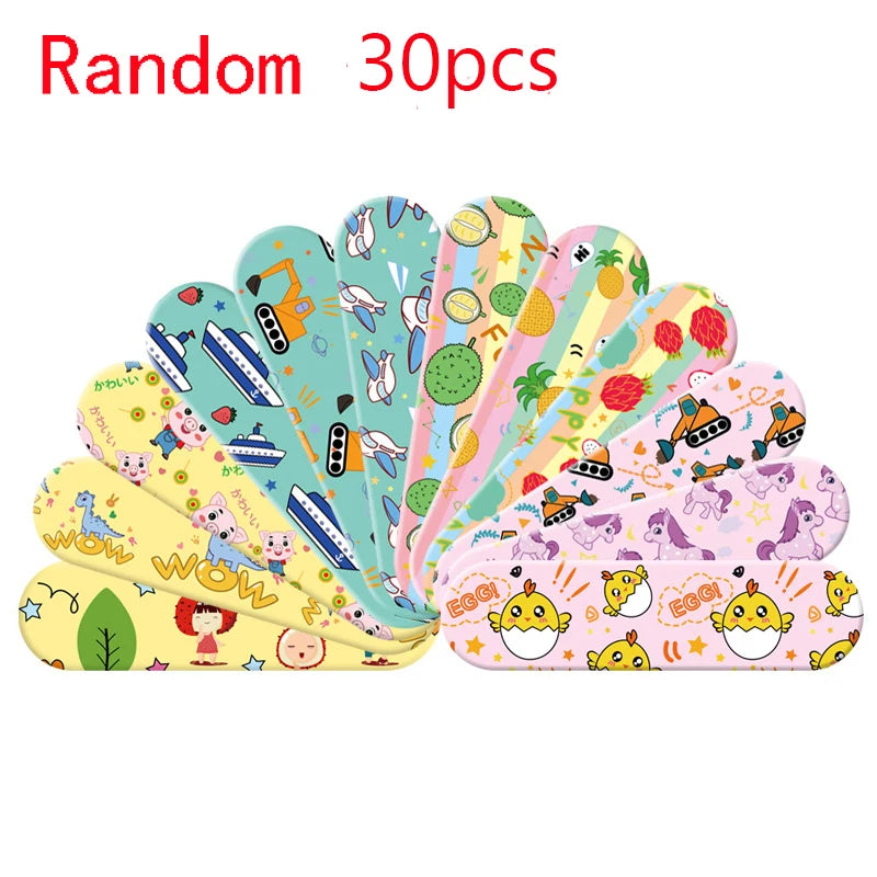 100pcs Cartoon Animal Pattern Waterproof Hemostasis Kids Band Aid Stickers Adhesive Bandage Wound Strips Plasters for Children