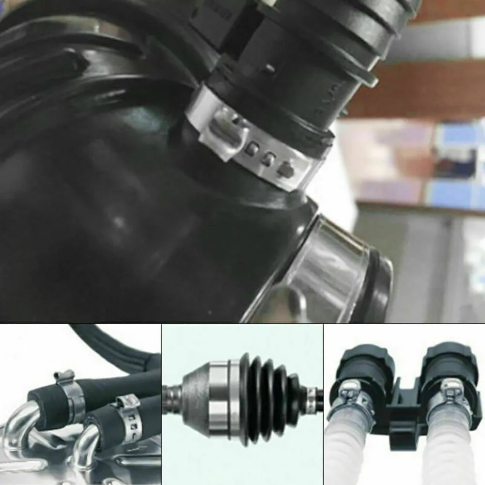 24pcs Car CV Boot Clamp Adjustable Stainless Steel Axle CV Joint Boot Clamp Kit Drive Shaft Axle Joint Clip 25-50mm 50-120mm