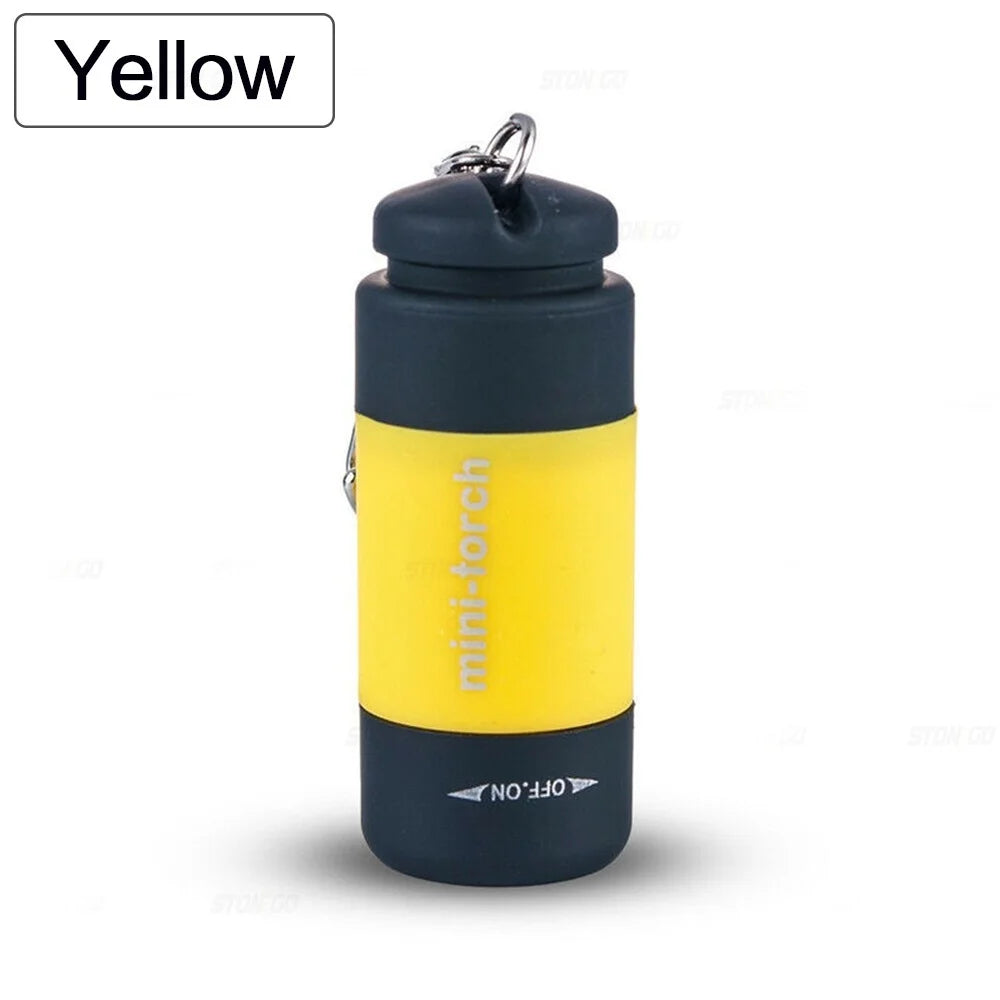 Mini Keychain Lamp Keychain Pocket Torch USB Rechargeable LED Light Flashlight Lamp Waterproof Keychain Light 1PC