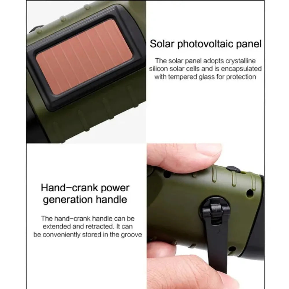 USB Rechargeable LED Multifunctional Strong Light Pocket Keychain Flashlight Waterproof Outdoor Hiking Camping Mini Flashlight