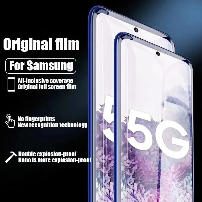 4Pcs Hydrogel Film for Samsung S25 S24 S20 S22 S21 Ultra S10 S9 S8 Plus FE Screen Protector for Samsung Note 20 10 9 8 Plus S23U