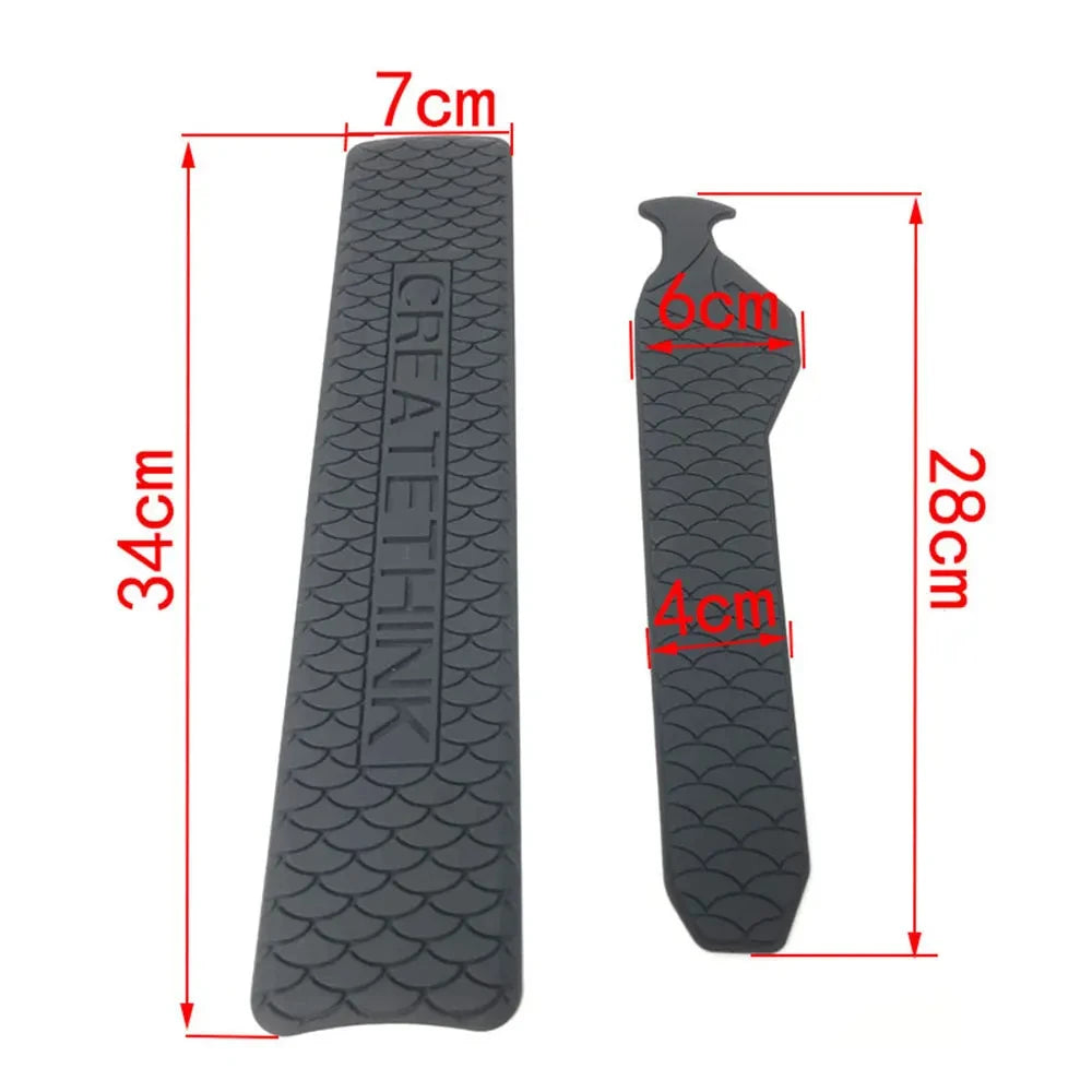MTB Road Bike Chain Protector Chainstay Silicone Bicycle Frame Care Guards Self-Adhesive Cover Protection for Anti-Scratch