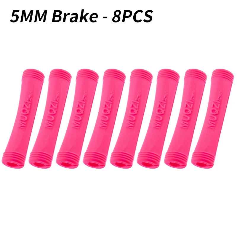 MUQZI 4/8pcs MTB Brake Shift Protection Sleeve Road Bike Frame Cable Housing Line Rubber Protector Cover Bicycle Accessories