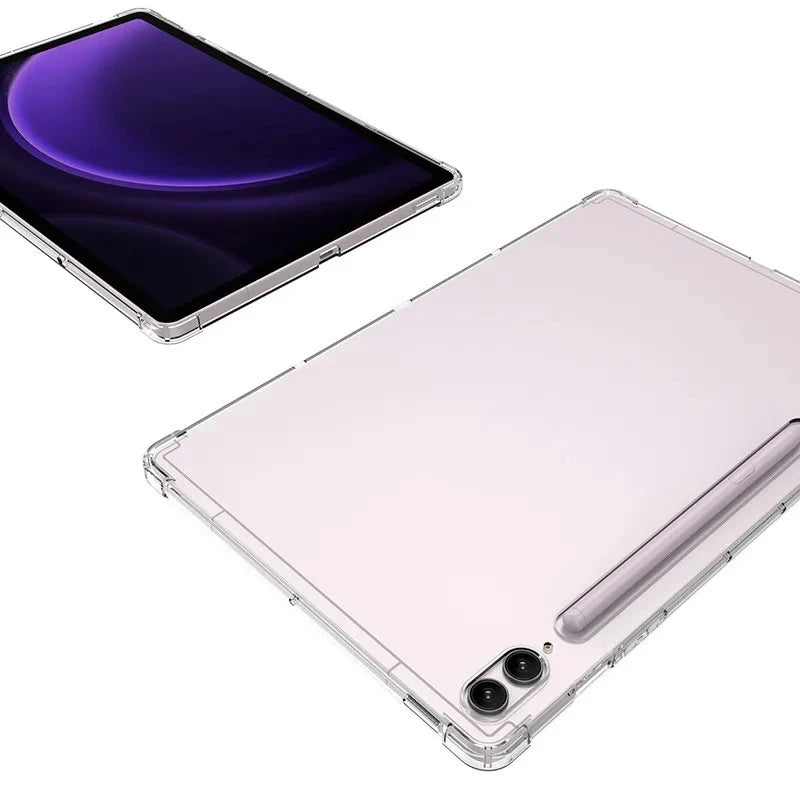 Tablet Cover For Samsung Galaxy Tab S10 Ultra SM-X920 X926B Tab S10+ 5G SM-X826B S10 Plus 12.4 Transparent Clear Soft TPU Case
