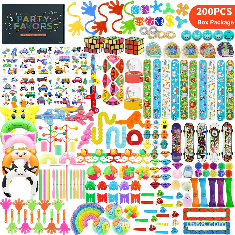 30/200/300PCS Party Favors Toy Assortment Giveaway Pinata Filler Bulk Toys for Kids Birthday Party Present Souvenir Toys Gift