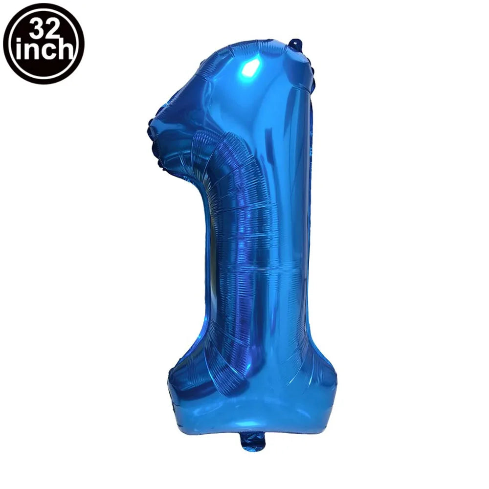 Multi Color Large Numbers 6 Balloon 32Inch 1 2 3 4 5 6 7 8 9 Birthday Ball Red Digit Bachelorette Balloons Figure Golob Balloons