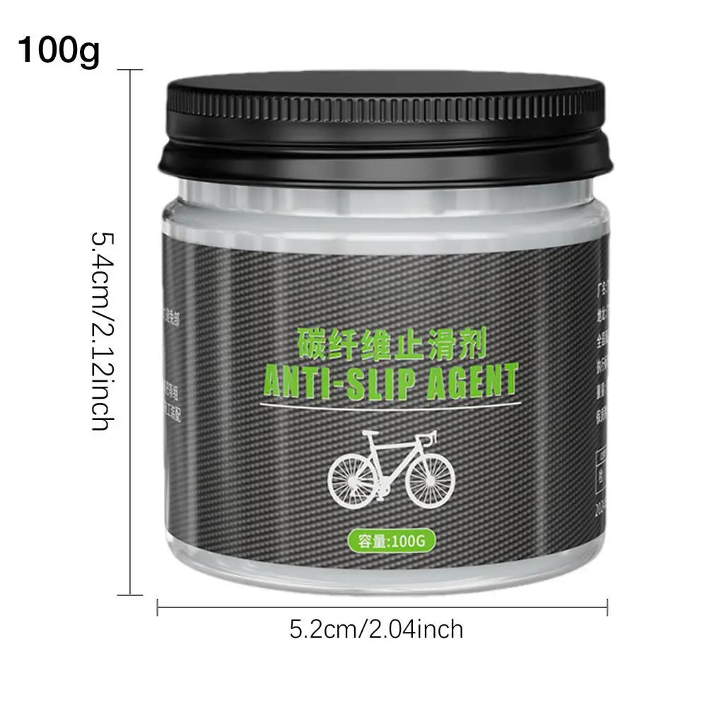 100g Carbon Fiber Bicycle Grease Anti Slip Bicycle Grease Bicycle Anti-Slip Lube Bicycle Assembly Grease for Seat handlebars