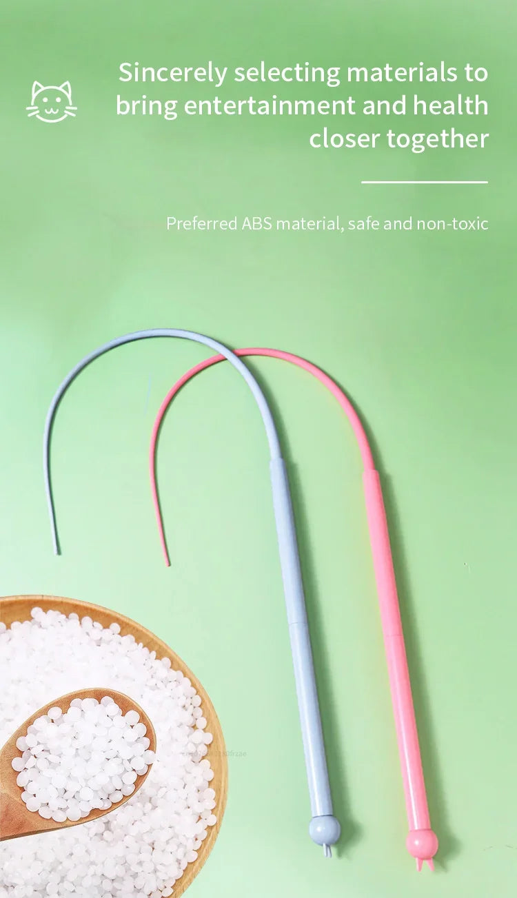 Simulated Mouse Tail Cat Toy Cat Teaser Funny Stick Silicone Long Tail Pet Interactive Toys for Cats Kitten Hunting Pet Products