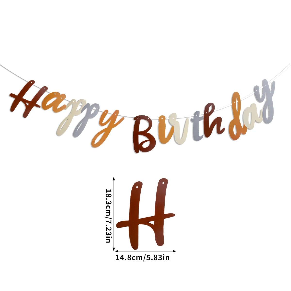 Bear Happy Birthday Banner Cute Bear Paper Birthday Bunting Banner Hanging Garland for Kids Baby shower 1st First Birthday Decor