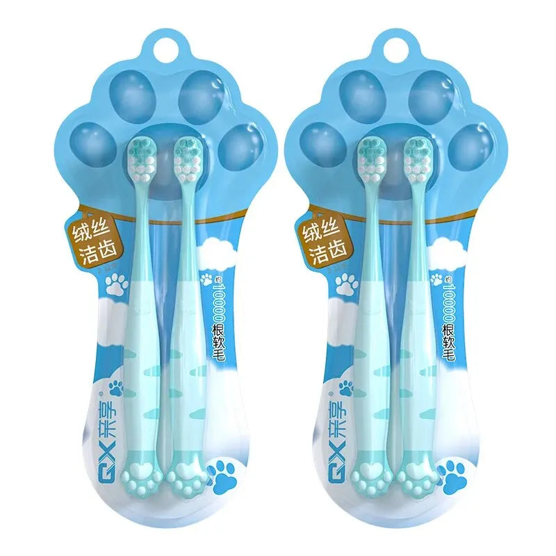 Cartoon Cute Cat Claw Shaped CHILDREN'S Soft Bristled Toothbrush Suitable for Cleaning the Oral Cavity for Ages 2-12