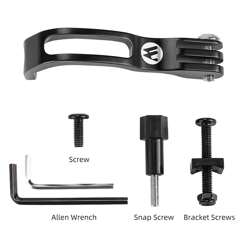 WEST BIKING Front Fork Light Holder Adjustable Aluminum Alloy Bracket For GOPRO Sport Camera Lamp Mount Stand Bike Accessories