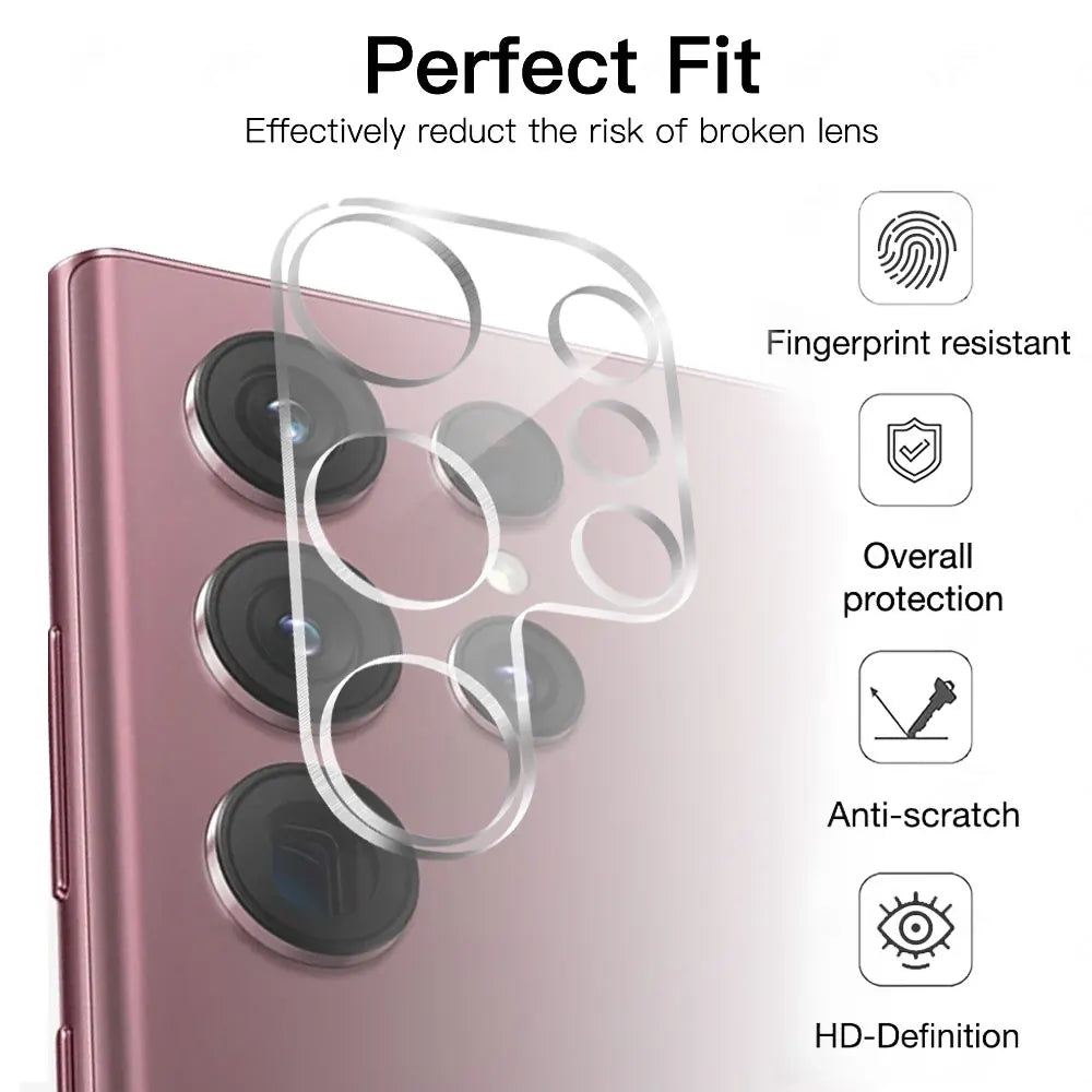 Tempered Glass for Samsung Galaxy S24 S25 Plus Ultra Camera Lens Protector Ultra Thin Anti-scatch Lens Cover for Samsung S24 S25