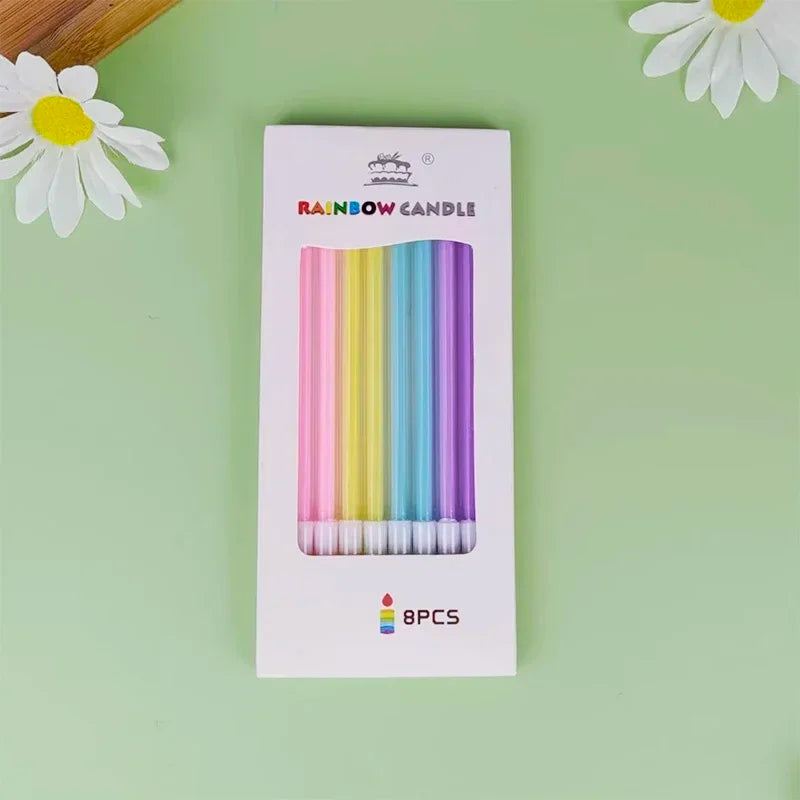 Birthday Candle Cake Baking Decoration Curve Rotating Curved Candle Romantic Party Colored Candle Multiple Style Choices