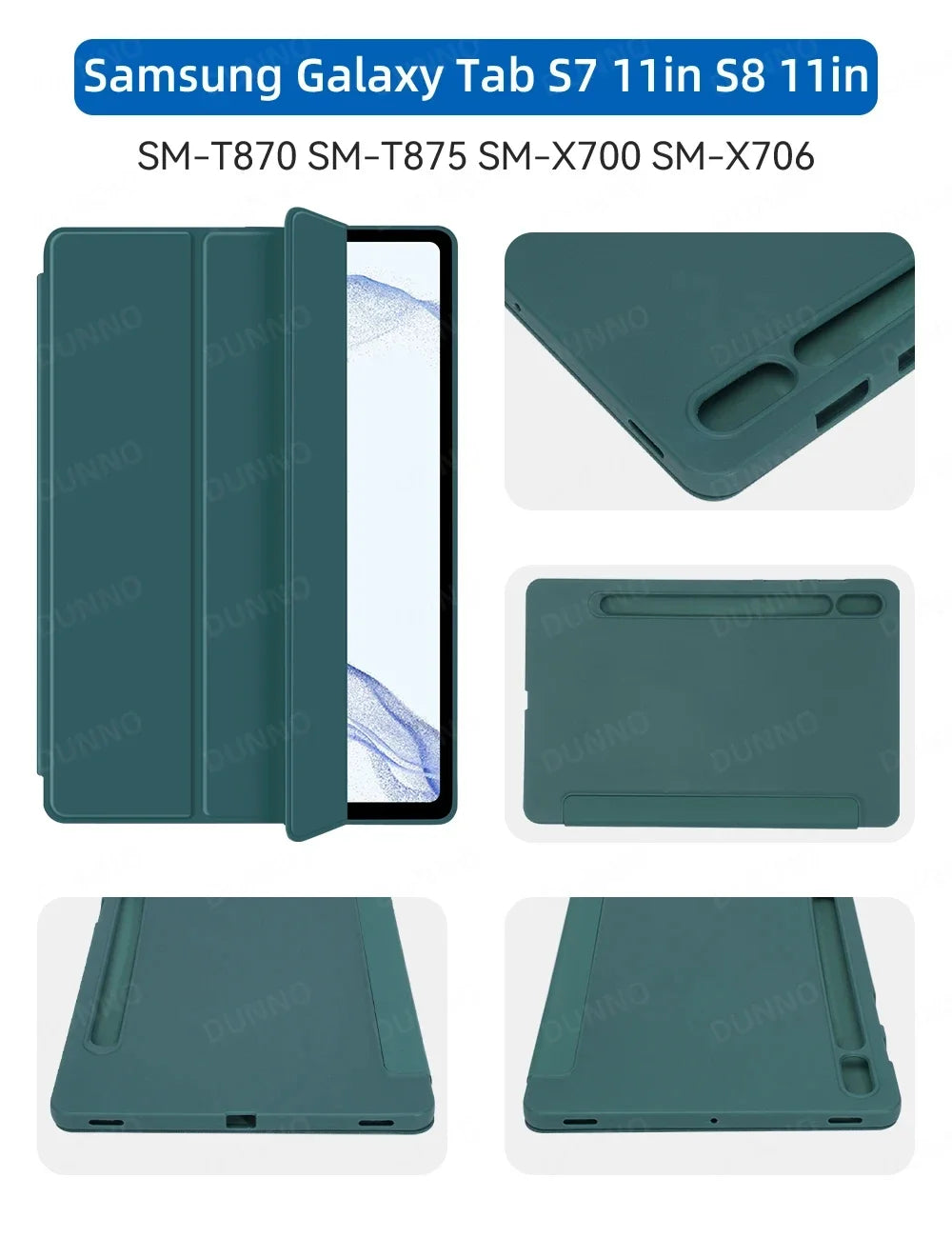 Case Fit Samsung Galaxy Tablet Case for S6 lite Tab A9 A8 A7 S7 S8 S9 and Plus FE Smart Auto Sleep Wake Function Silicone Cover