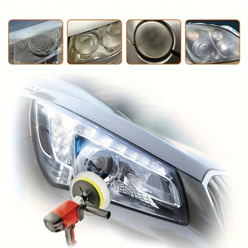 Car Headlight Restoration Polishing Kits Headlamp Scratch Remover Repair Cleaning Paste Remove Oxidation Headlight Polish Liquid