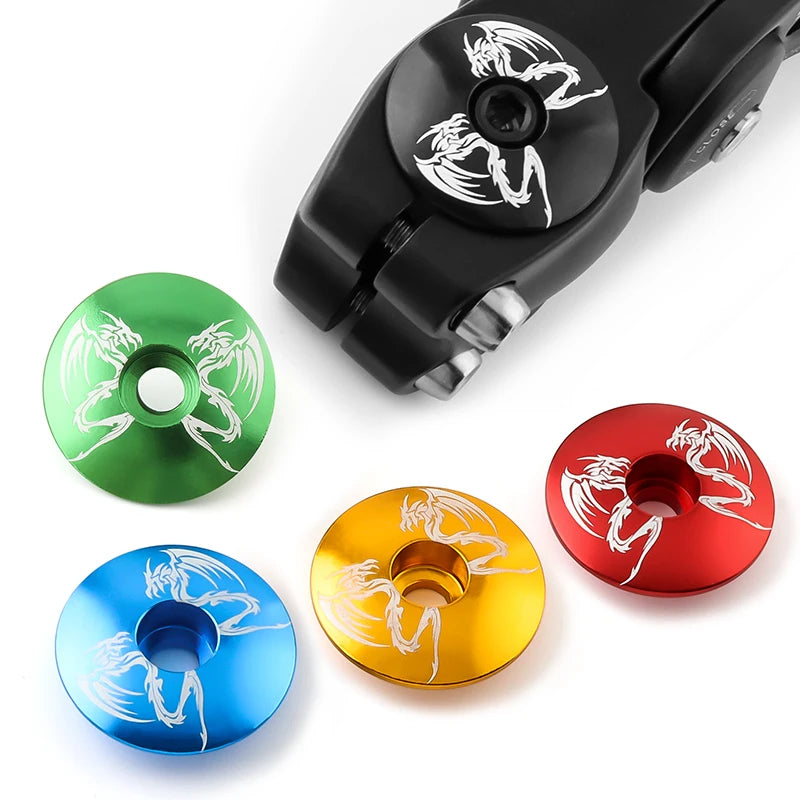 MUQZI Mountain Bike Headset Cover Aluminum Alloy Ultra-ligh Bowl Cover Road Bike Fixed Gear Folding Parts Headset top Cap