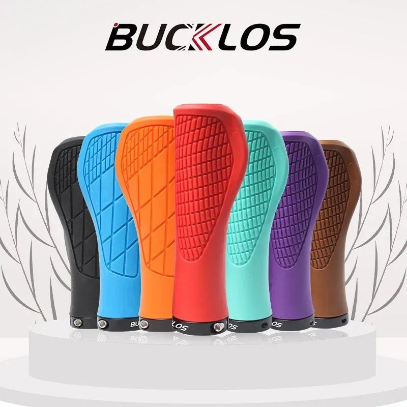 BUCKLOS MTB Handlebar Grips Ergonomic Comfortable Mountain Bike Lokc Grips Bicycle Soft Rubber Handlebar Grip Bike Accessories