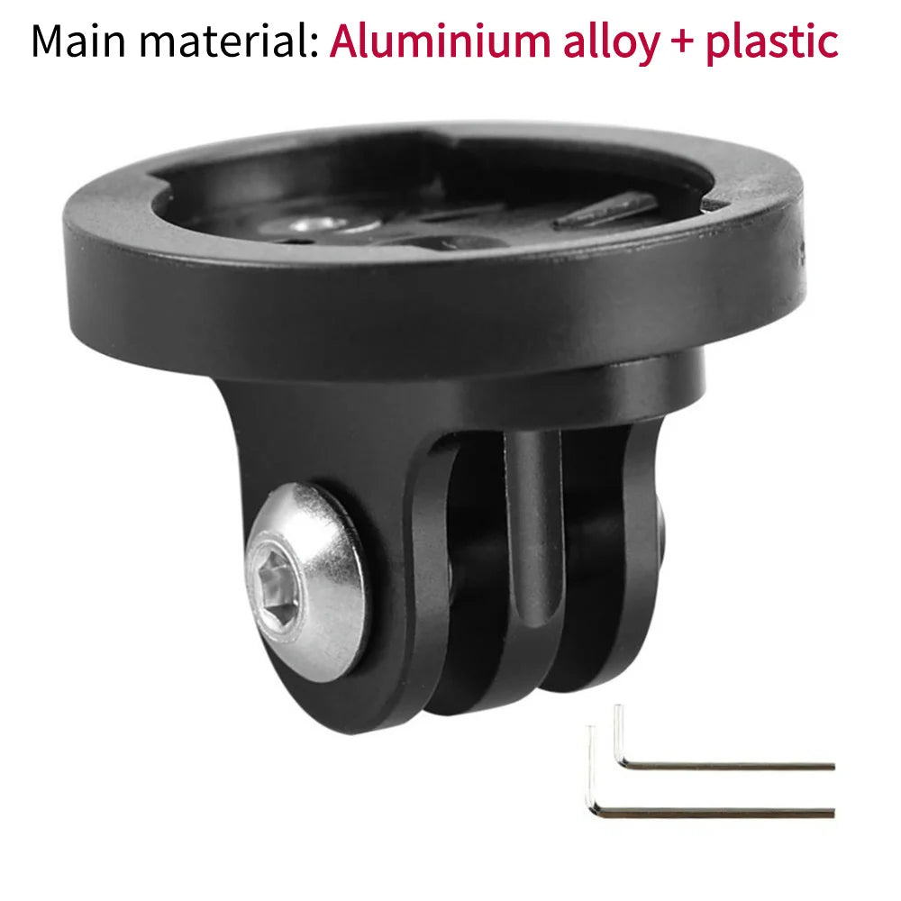 Bicycle Computer Holder Base Bike Camera Mount Holder Bracket Adapter Aluminum Alloy Bicycle Camera Light Mount for Garmin Gopro