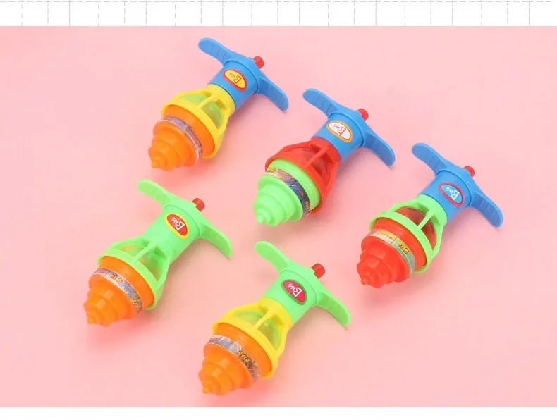 10Pcs LED Light Up Glitter Top Spin Toy - Perfect for Kids Birthday Party Favors, Easter Gift Fillers Classroom Prizes