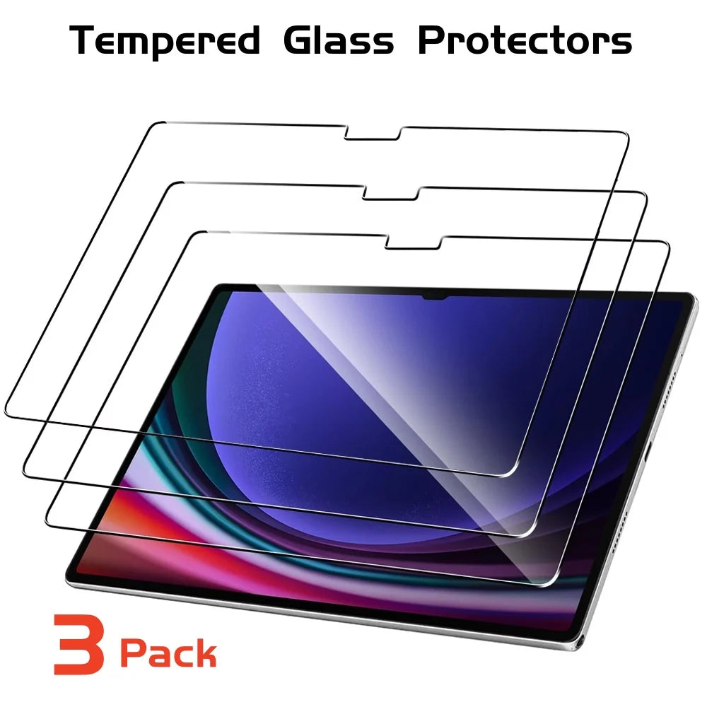 3 Pack Screen Protector for Samsung Galaxy Tab S10 Plus Ultra Tempered Glass Film Anti-Scratch for Galaxy Tab S10 2024 Flims