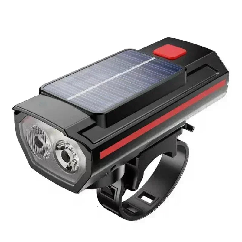 Bicycle Front Light USB Rechargeable with 120dB Horn Highlight Mtb Road Bike Headlight Night Riding Warning Lamp Cycling Light