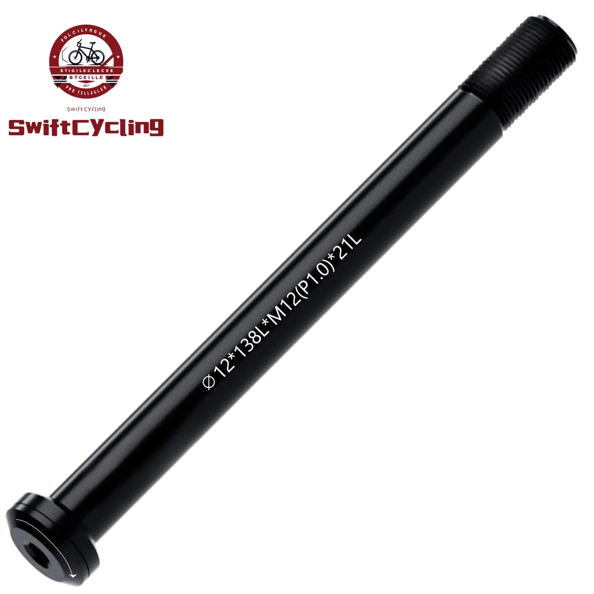 Swift MTB Road Bike Thru Axle Front Fork Shaft Skewers M12xP1.0/1.5/ 12x142/148 Bicycle Quick Release Skewer Wheel Accessories